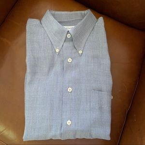 Men’s YSL Tonal Plaid Vintage Button Down